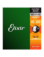 Elixir® 14052 45-100 NANOWEB® Cuerdas Bajo Eléctrico Recubiertas Light Nickel Plated Steel
