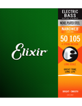 Elixir® 14102 50-105 NANOWEB® Cuerdas Bajo Eléctrico Recubiertas Medium Nickel Plated Steel