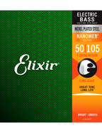 Elixir® 14102 50-105 NANOWEB® Cuerdas Bajo Eléctrico Recubiertas Medium Nickel Plated Steel