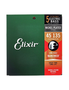 Elixir® 14207 45-135 NANOWEB® Cuerdas Bajo Eléctrico 5 Cuerdas Recubiertas Light Medium Nickel Plated Steel