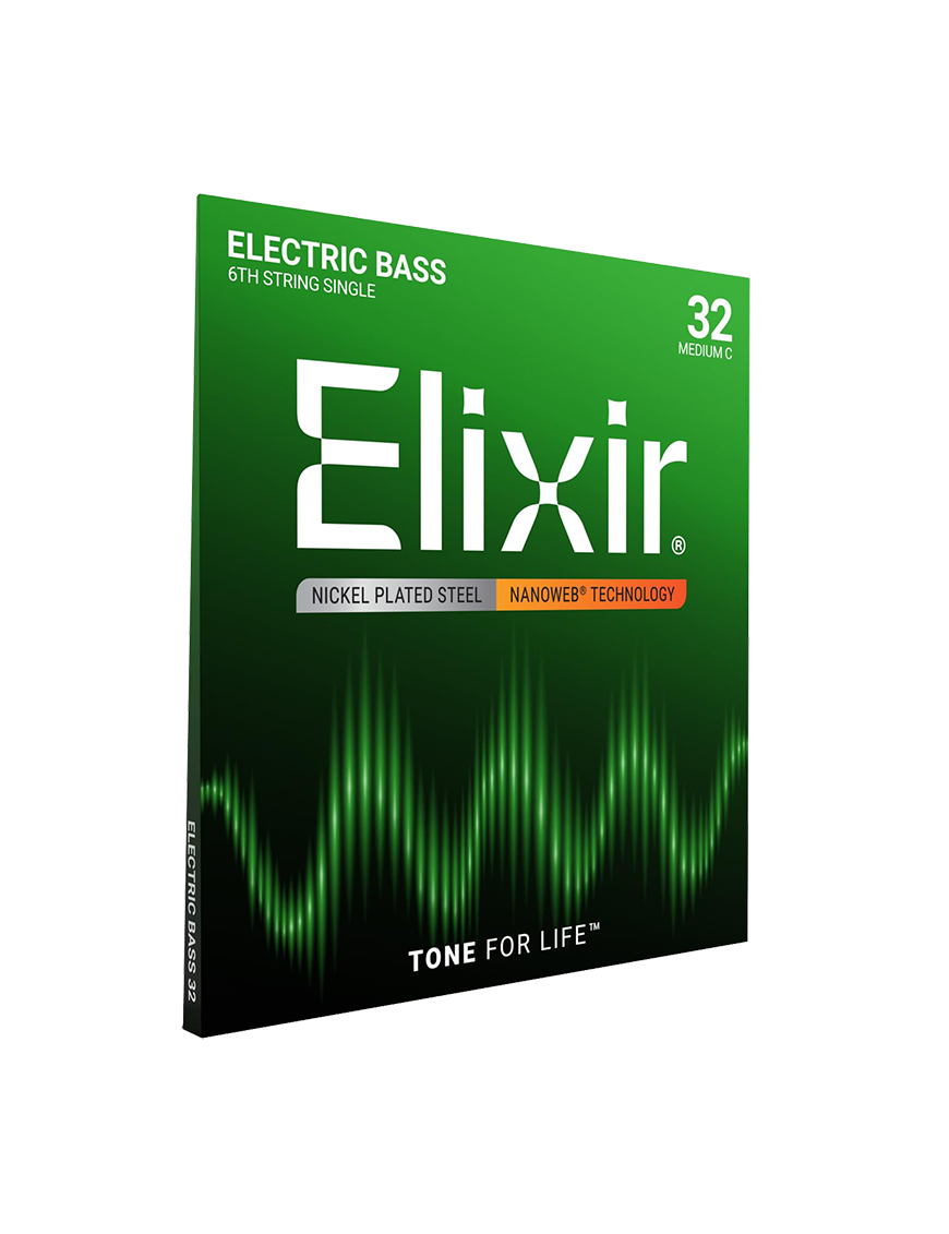 Elixir® 15332 Do (C) 32 NANOWEB® Cuerdas Bajo Eléctrico Recubierta Suelta Medium