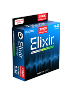 Elixir® 16571 9-42 OPTIWEB® 3Pack Cuerdas Guitarra Eléctrica Recubiertas Super Light Nickel Plated Steel