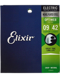 Elixir® 19002 9-42 OPTIWEB® Cuerdas Guitarra Eléctrica Recubiertas Super Light Nickel Plated Steel