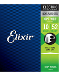 Elixir 19077 Cuerdas Guitarra Eléctrica 6 Cuerdas Recubiertas 10-52 Light Heavy Nickel Plated Steel Optiweb
