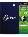 Elixir 19102 Cuerdas Guitarra Eléctrica 6 Cuerdas Recubiertas 11-49 Medium Nickel Plated Steel Optiweb