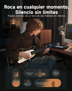 Donner HUSH X PRO Guitarra eléctrica de viaje White-Luxe