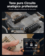 Donner HUSH X PRO Guitarra eléctrica de viaje White-Luxe