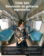 Donner HUSH X PRO Guitarra eléctrica de viaje White-Luxe