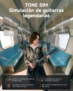 Donner HUSH X PRO Guitarra eléctrica de viaje Midnight Glow