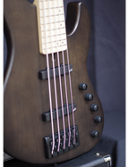 FGN® Mighty Jazz ASH DEM JMJ5 Bajo Eléctrico 5 Cuerdas Funda | T Brown Flat