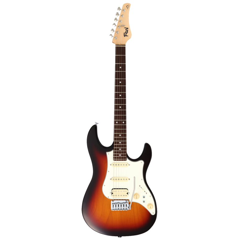 FGN® ODYSSEY Expert EOS2 AL-R Guitarra Eléctrica Stratocaster® Case | Vintage Sunburst