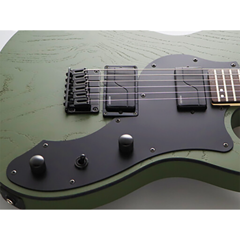 FGN® ILIAD J-Standard JIL3 ASH-DE664-R Guitarra Eléctrica Telecaster® Funda Premium | Open Pore Olive Green