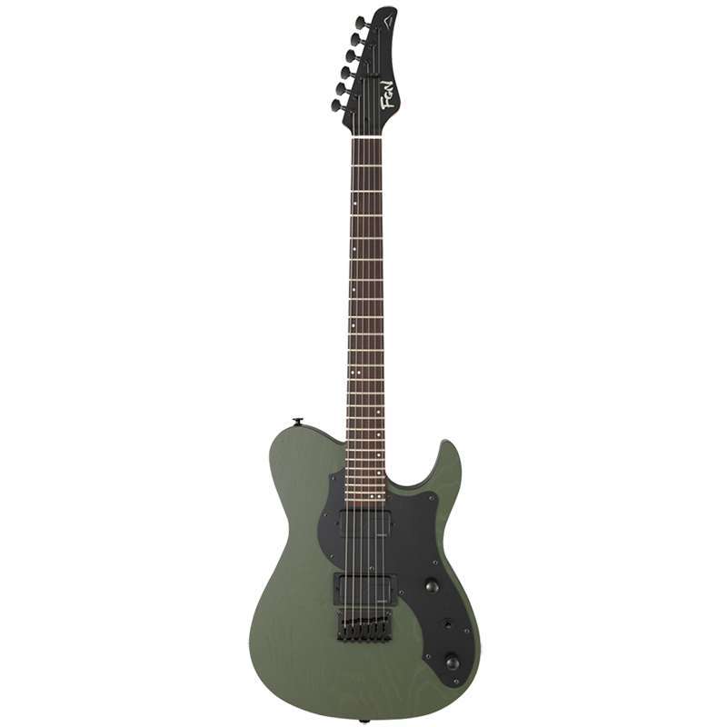 FGN® ILIAD J-Standard JIL3 ASH-DE664-R Guitarra Eléctrica Telecaster® Funda Premium | Open Pore Olive Green