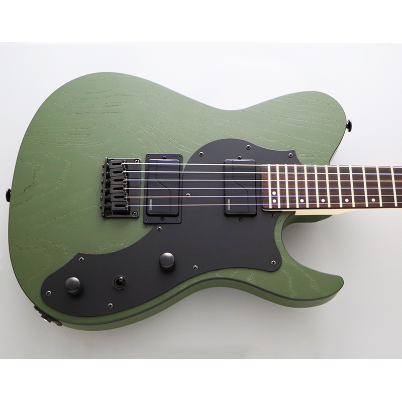 FGN® ILIAD J-Standard JIL3 ASH-DE664-R Guitarra Eléctrica Telecaster® Funda Premium | Open Pore Olive Green