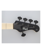 FGN® JMJ53 Mighty Jazz ASH-DE-M Bajo Eléctrico 5 Cuerdas Funda Premium| Open Pore Black