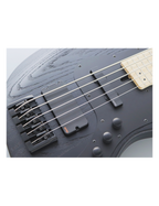 FGN® JMJ53 Mighty Jazz ASH-DE-M Bajo Eléctrico 5 Cuerdas Funda Premium| Open Pore Black