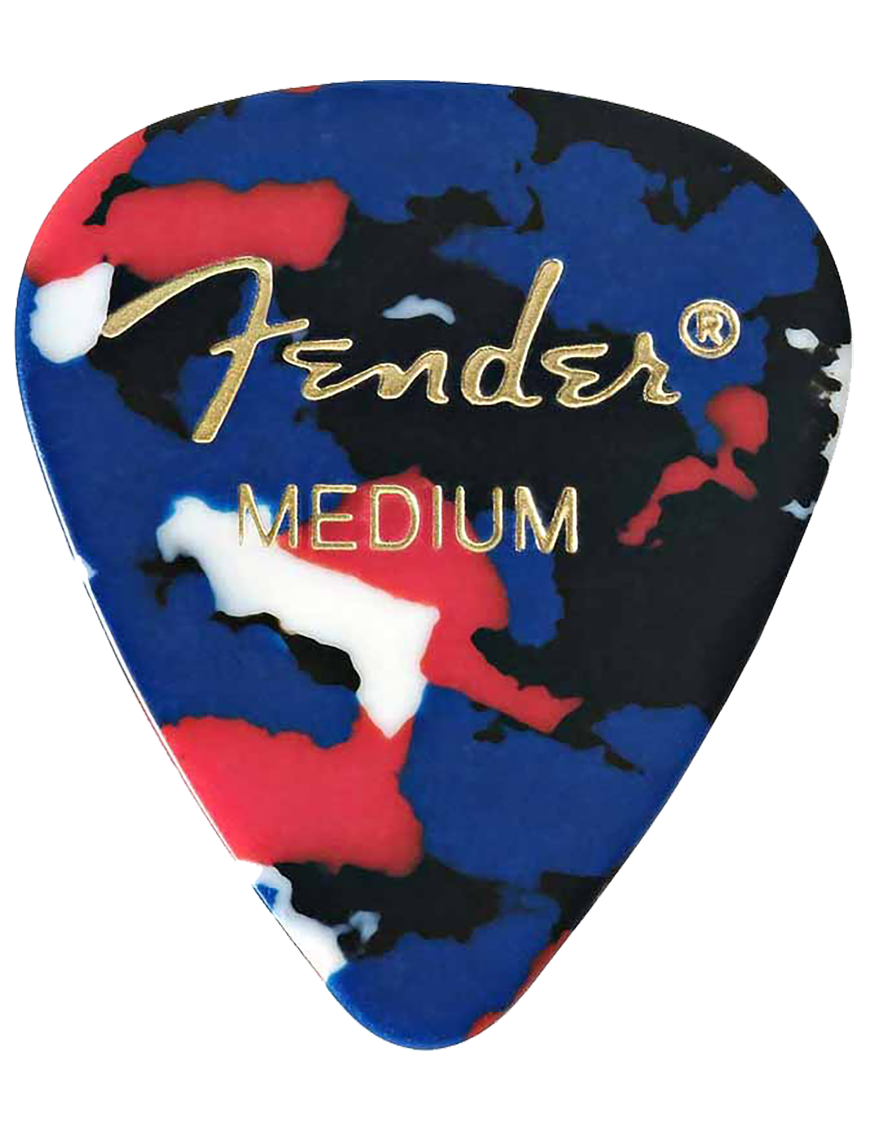 Fender® 351Classic Confetti Uñetas Celuloide Calibre: Medium | 144 Unidades