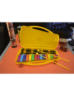 Gcr® Db25 Metalófono Cromático 25 Notas Case Amarillo