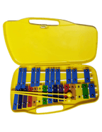 Gcr® Db25 Metalófono Cromático 25 Notas Case Amarillo