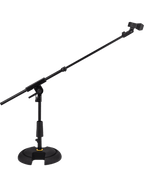 Hercules Atril Micrófono Con Boom Ms120b Perfil Bajo Base H