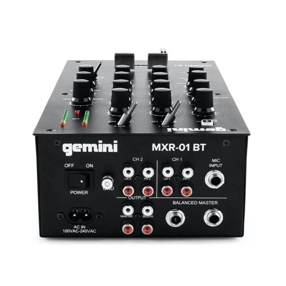 Gemini Mxr-01bt Mixers Dj 2 Canales Con Entrada Bluetooth