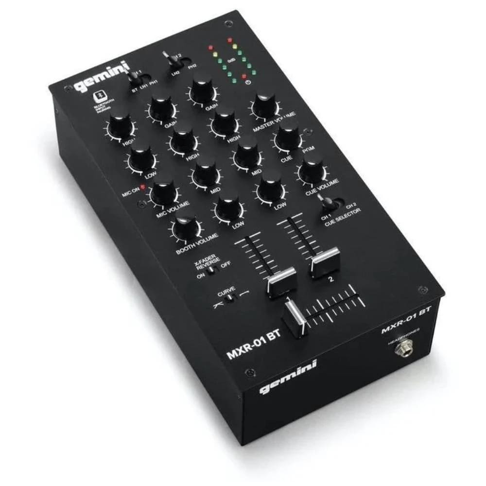 Gemini Mxr-01bt Mixers Dj 2 Canales Con Entrada Bluetooth
