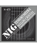 NIG® N-475 Cuerdas Guitarra Clásica Nylon Ball End Tensión Media 28-43 Extra: 1 Cuerda (4ta) y 1 Uñeta