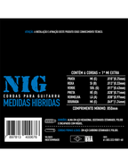 NIG® NH-67 10-49 Cuerdas Guitarra Eléctrica Híbrida Acero Níquel Híbrida Extra: 1 Cuerda (1ra) y 1 Uñeta