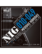 NIG® NH-67 10-49 Cuerdas Guitarra Eléctrica Híbrida Acero Níquel Híbrida Extra: 1 Cuerda (1ra) y 1 Uñeta