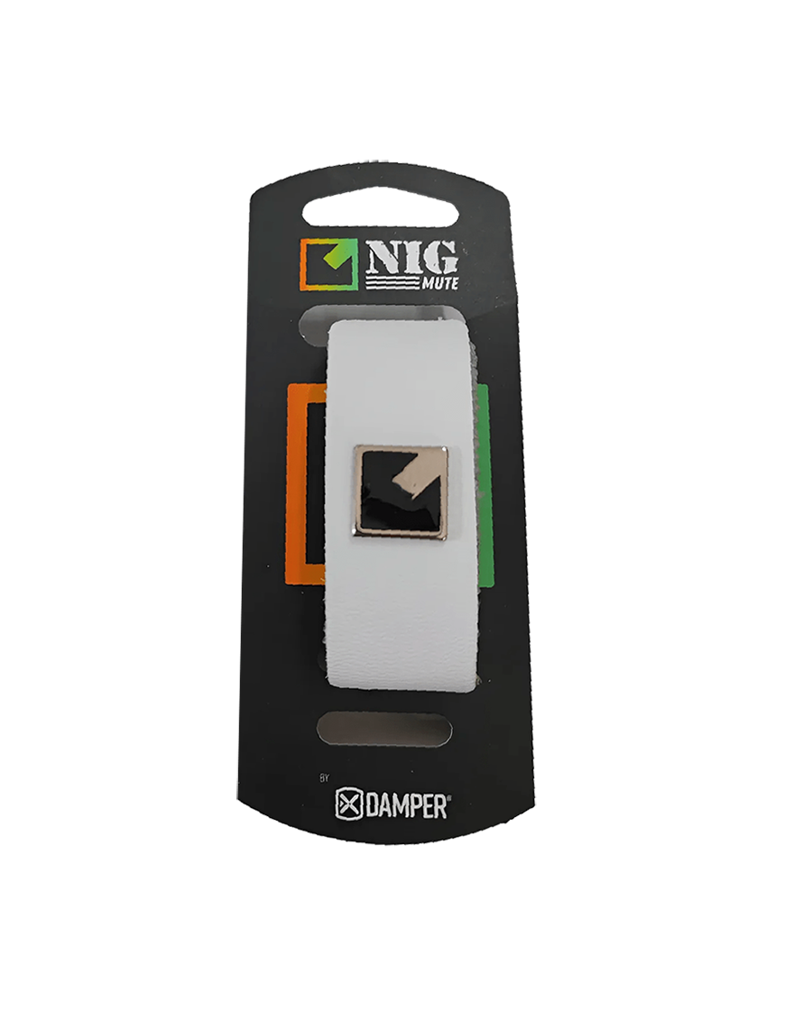 NIG® ND Medium Blanco Mute Damper Fretwrap Cuerdas Material Eco Cuero