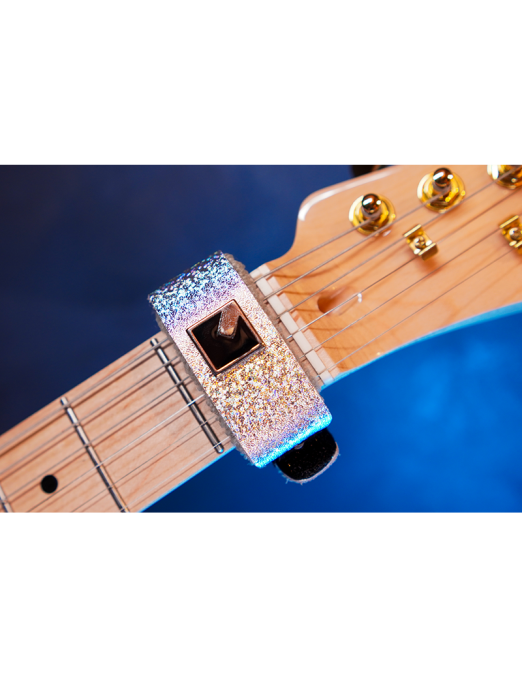 NIG® ND Medium Glitter Silver Mute Damper Fretwrap Cuerdas Material Eco Cuero