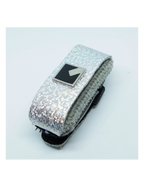 NIG® ND Small Glitter Silver Mute Damper Fretwrap Cuerdas Material Eco Cuero