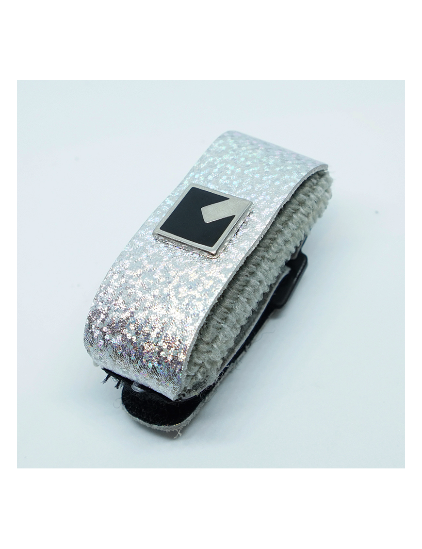 NIG® ND Small Glitter Silver Mute Damper Fretwrap Cuerdas Material Eco Cuero