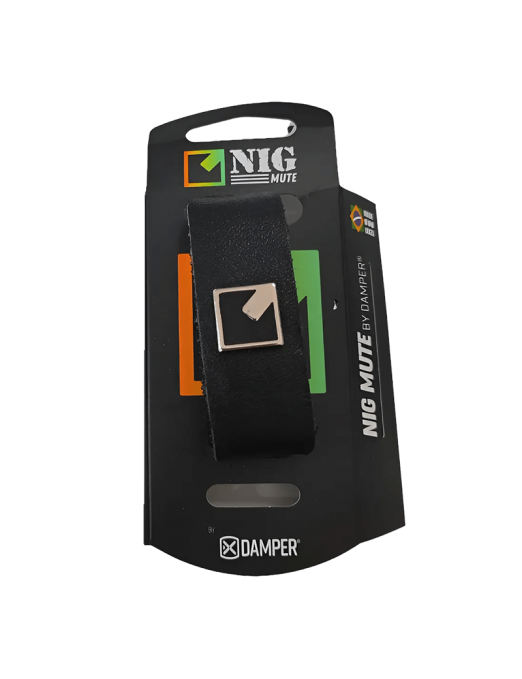 NIG® ND Small Black Mute Damper Fretwrap Cuerdas Material Eco Cuero