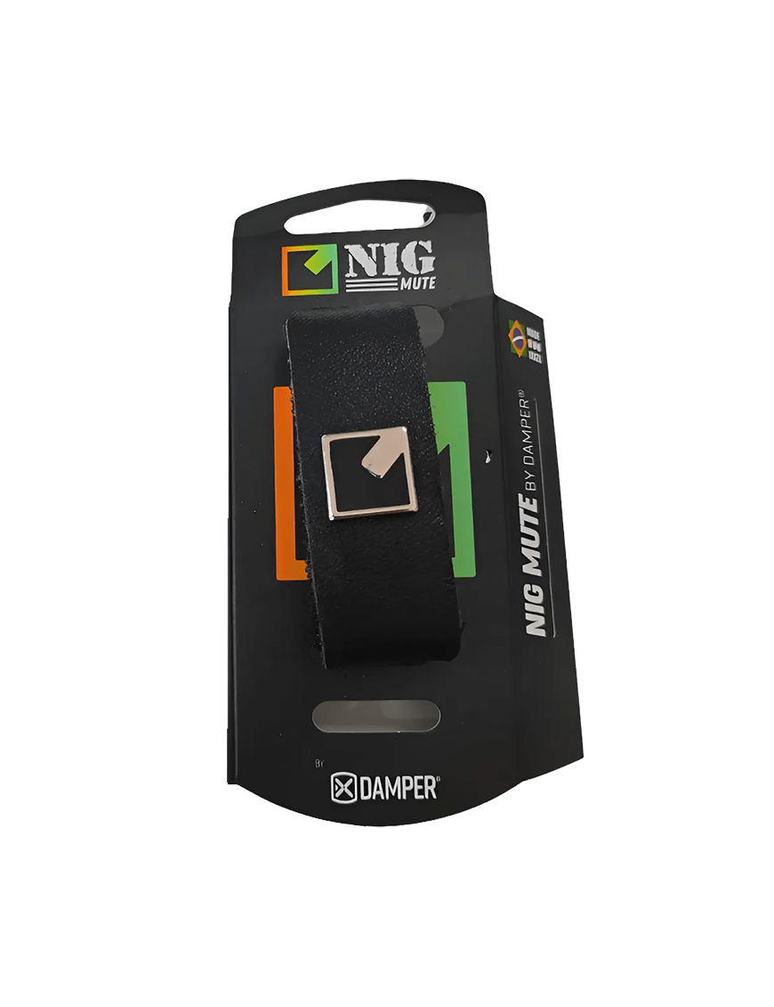 NIG® ND Small Black Mute Damper Fretwrap Cuerdas Material Eco Cuero