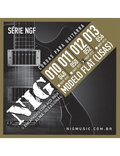 NIG® NGF-812 12-52 Cuerdas Guitarra Eléctrica Flat Acero