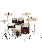 Pearl® DECADE DMP925 Batería Acústica Set: 5 Piezas + Hardware Color: Deep Red Burst