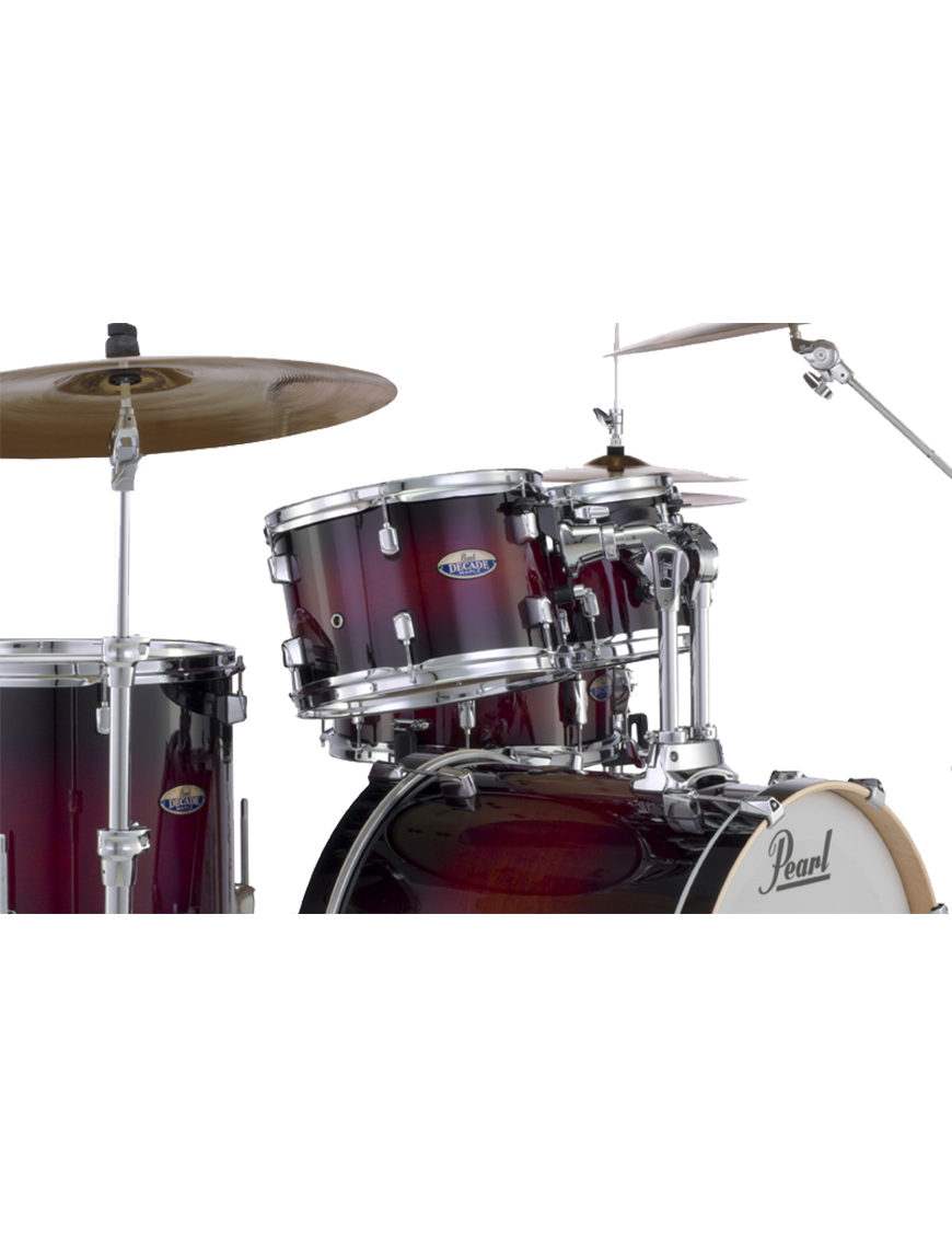 Pearl® DECADE DMP925 Batería Acústica Set: 5 Piezas + Hardware Color: Deep Red Burst