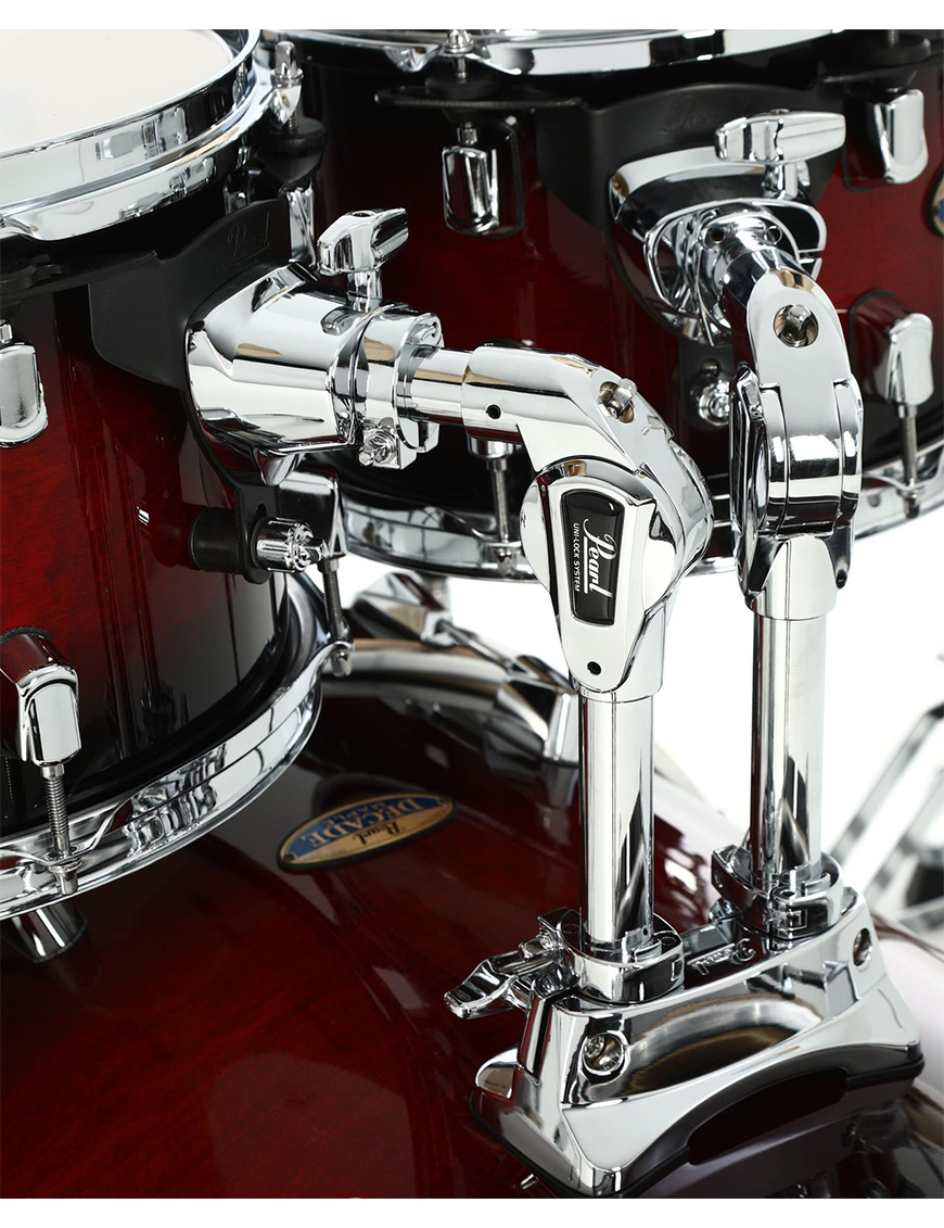Pearl® DECADE DMP925 Batería Acústica Set: 5 Piezas + Hardware Color: Deep Red Burst