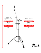 Pearl Atril Platillo Tom Boom Tc-900 Advanced Harware