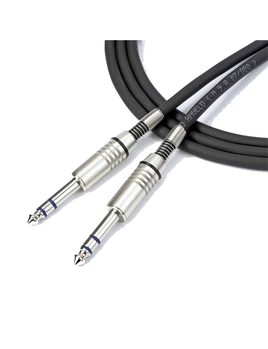 Santo Angelo® AC10 3mt Cable Audio 1Plug ¼" TRS a 1Plug ¼" TRS OFHC
