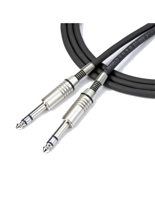 Santo Angelo® AC10 3mt Cable Audio 1Plug ¼" TRS a 1Plug ¼" TRS OFHC