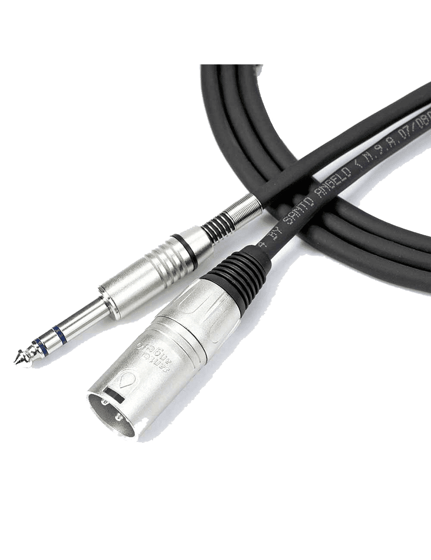 Santo Angelo Ac12 3mt Cable Audio Estudio 1plug ¼" Trs A Xlr