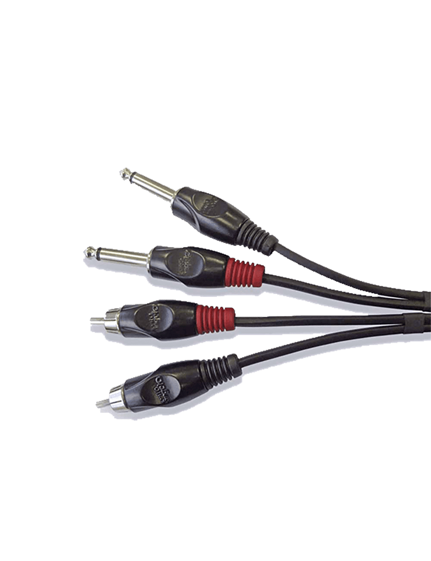 Santo Angelo® Ac16 2mt Cable Audio 2plug ¼" A 2rca Ofhc