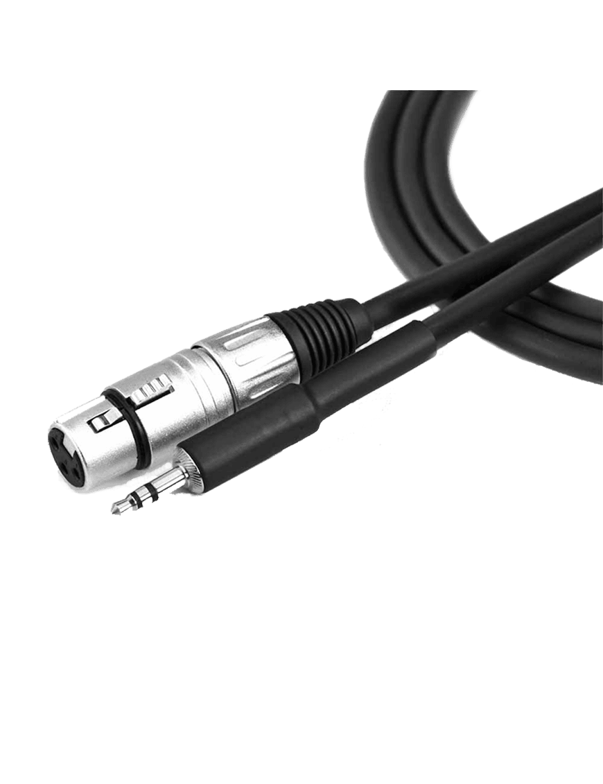 Santo Angelo® Ac17 1mt Cable Audio 1mini Plug ⅛" A 1xlr Hembra Ofhc