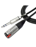 Santo Angelo® AC19 6mt Cable Audio Extensión 1Plug ¼" 1TRS Macho a 1Plug ¼" TRS Hembra OFHC