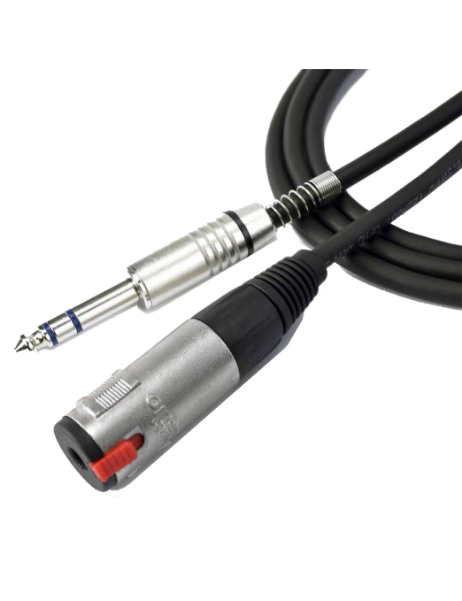 Santo Angelo® AC19 6mt Cable Audio Extensión 1Plug ¼" 1TRS Macho a 1Plug ¼" TRS Hembra OFHC