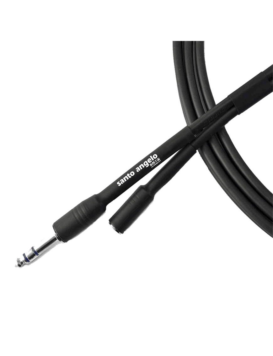 Santo Angelo® Ac23 3mt Cable Audio Extensión 1plug ¼" Trs A 1mini Plug ⅛" Trs Hembra Ofhc