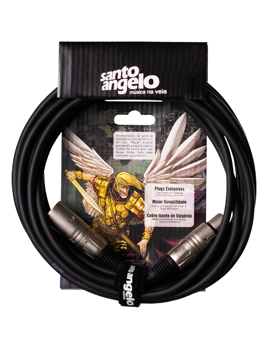 Santo Angelo® ANGEL LW 6.10m Cable Micrófono XLR a XLR OFHC