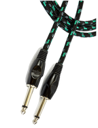 Santo Angelo® ANGEL Textil 4.57mt Cable Instrumento Plug ¼" Recto a Plug ¼" Recto OFHC